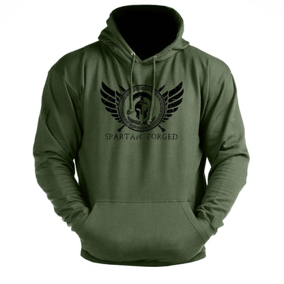 Spartan Forged Chest Emblem - Fitness Hoodie - Gymfit
