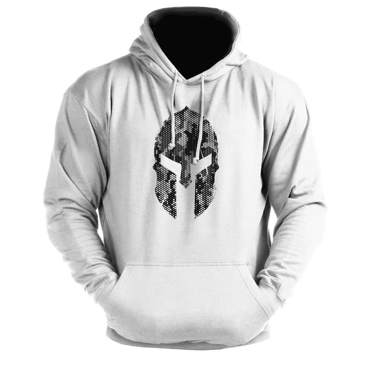 Spartan Helm Hex Camo - Training Hoodie - Gym Fit