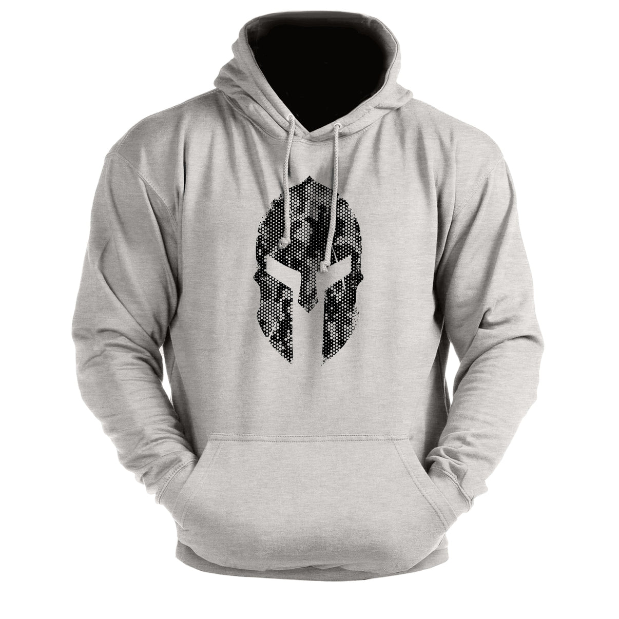 Spartan Helm Hex Camo - Training Hoodie - Gym Fit