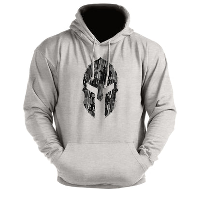 Spartan Helm Hex Camo - Training Hoodie - Gym Fit