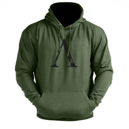 Spartan Symbol Hex Camo - Fitness Hoodie - Gymfit
