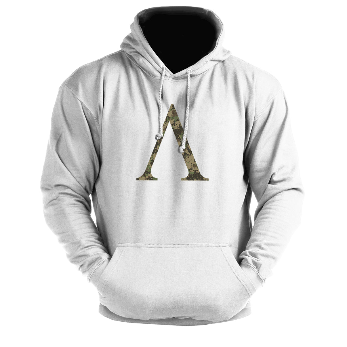 Spartan Symbol Woodland Camo - Fitness Hoodie - Gymfit