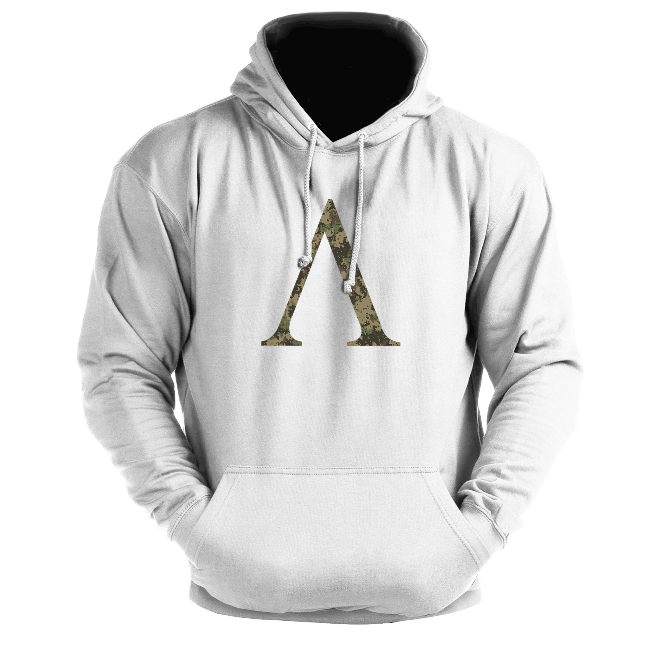Spartan Symbol Woodland Camo - Fitness Hoodie - Gymfit