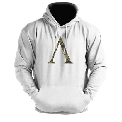 Spartan Symbol Woodland Camo - Fitness Hoodie - Gymfit