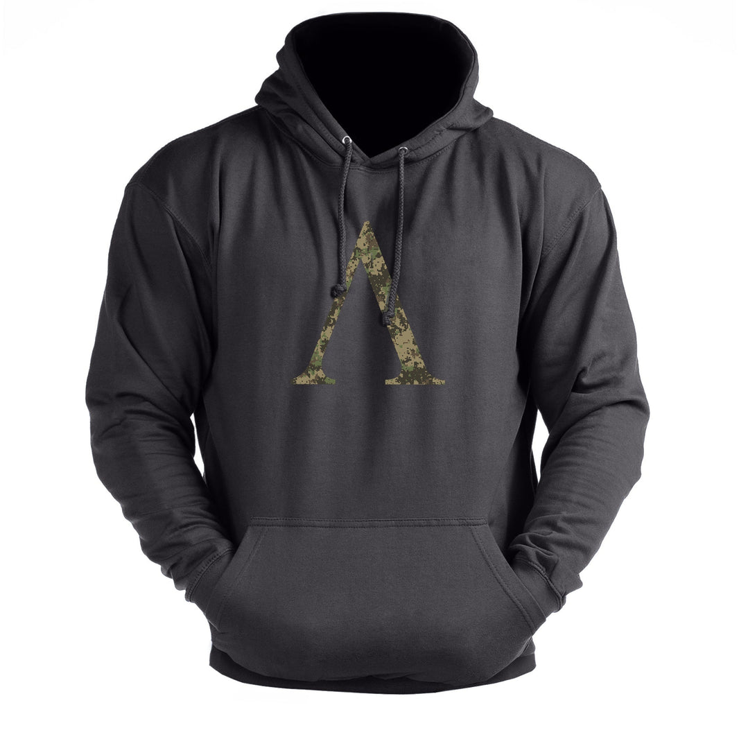 Spartan Symbol Woodland Camo - Fitness Hoodie - Gymfit