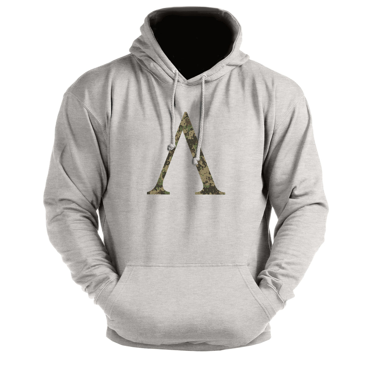 Spartan Symbol Woodland Camo - Fitness Hoodie - Gymfit