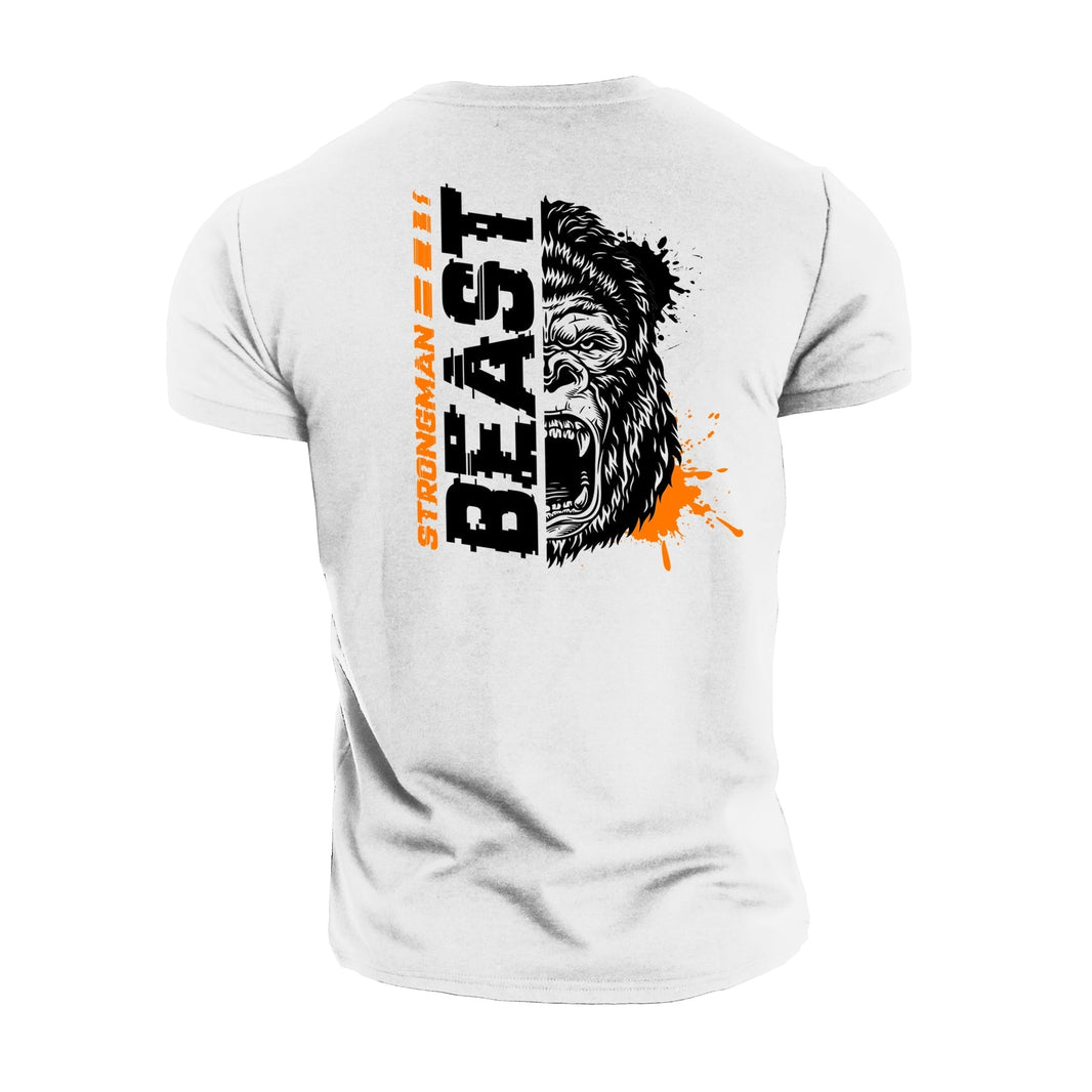 Strongman Beast Orange - Fitness T-Shirt - Gymfit