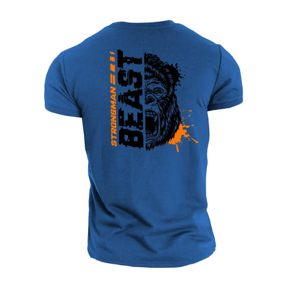 Strongman Beast Orange - Fitness T-Shirt - Gymfit