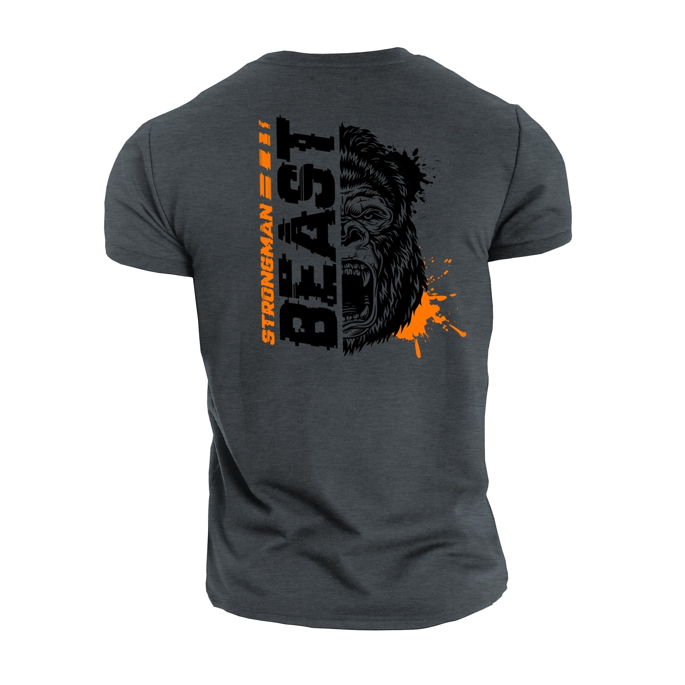 Strongman Beast Orange - Fitness T-Shirt - Gymfit