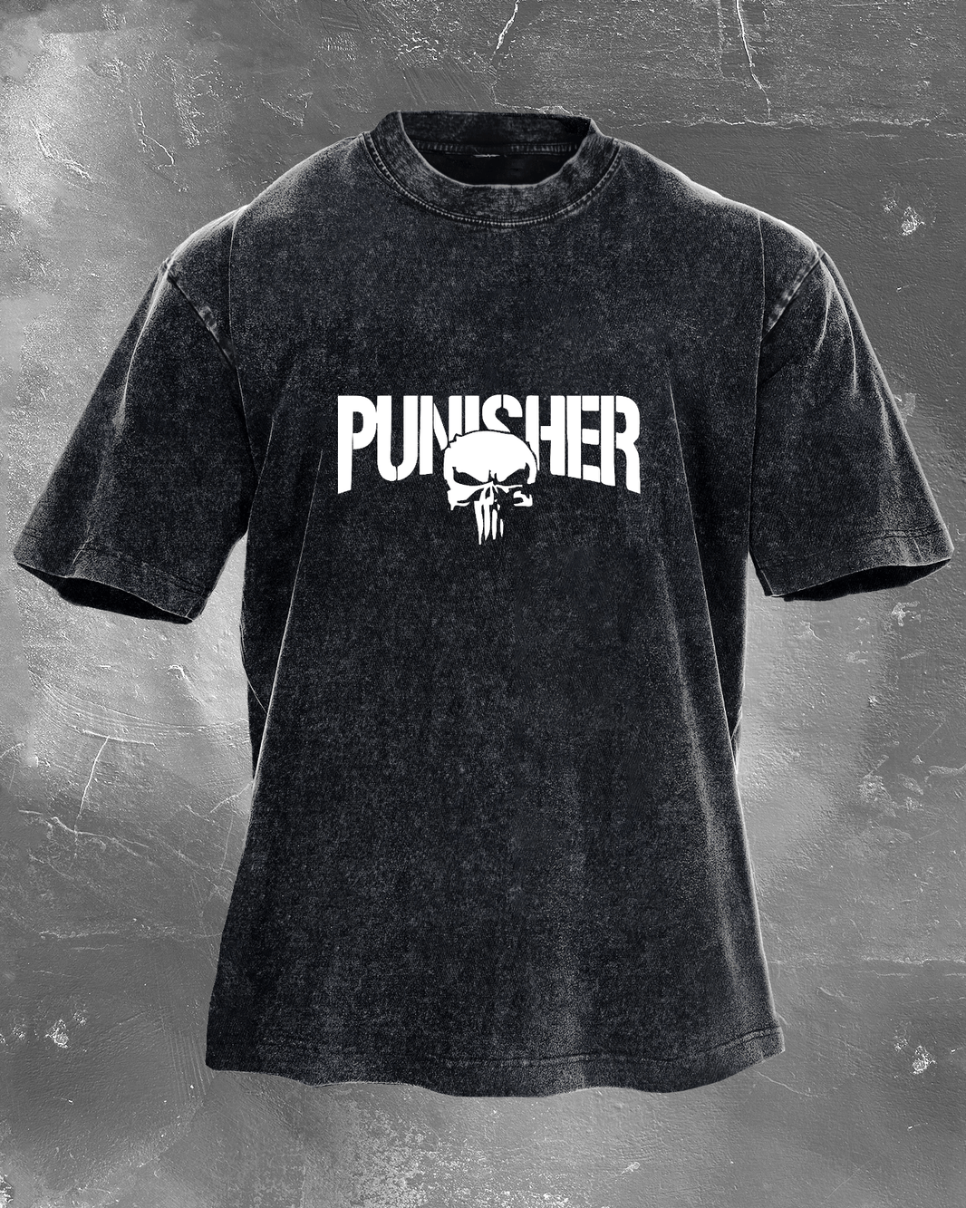 THE PUNISHER DISH WASHED T-SHIRT - Gymfit