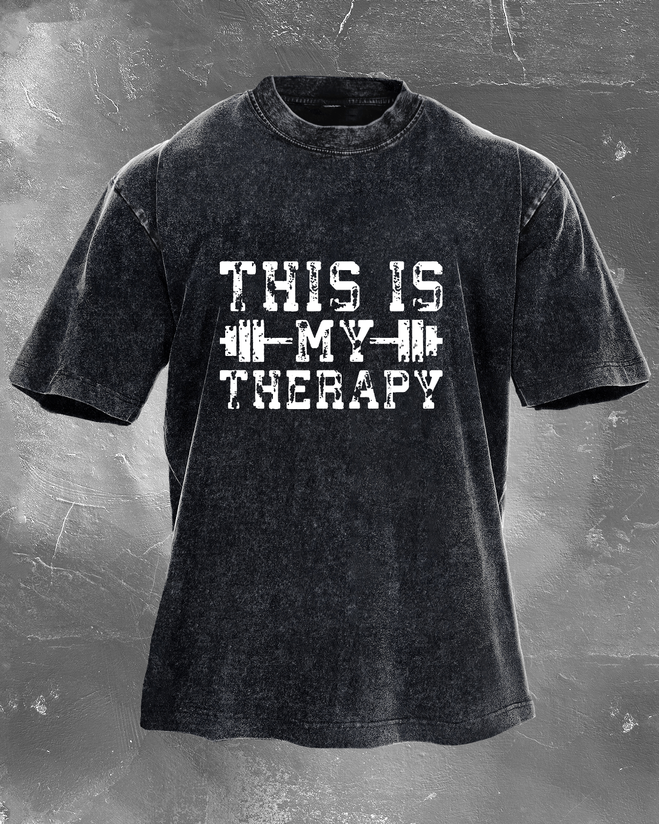 This is my therapy men's washed T-shirt - Gymfit