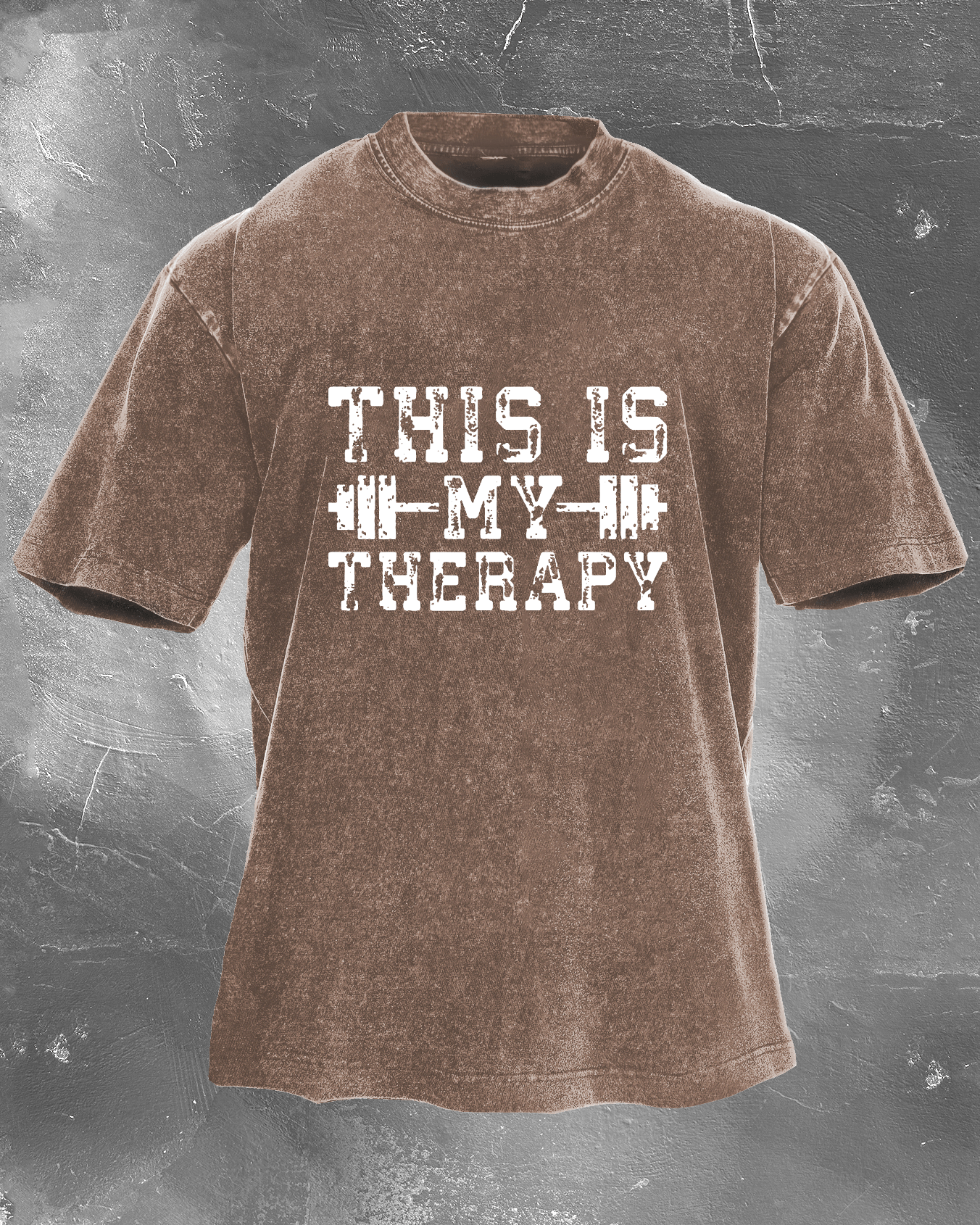 This is my therapy men's washed T-shirt - Gymfit