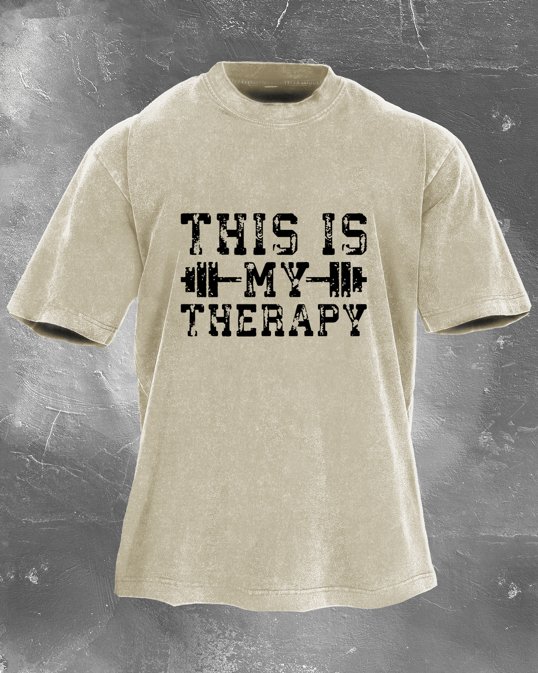This is my therapy men's washed t-shirt - Gymfit