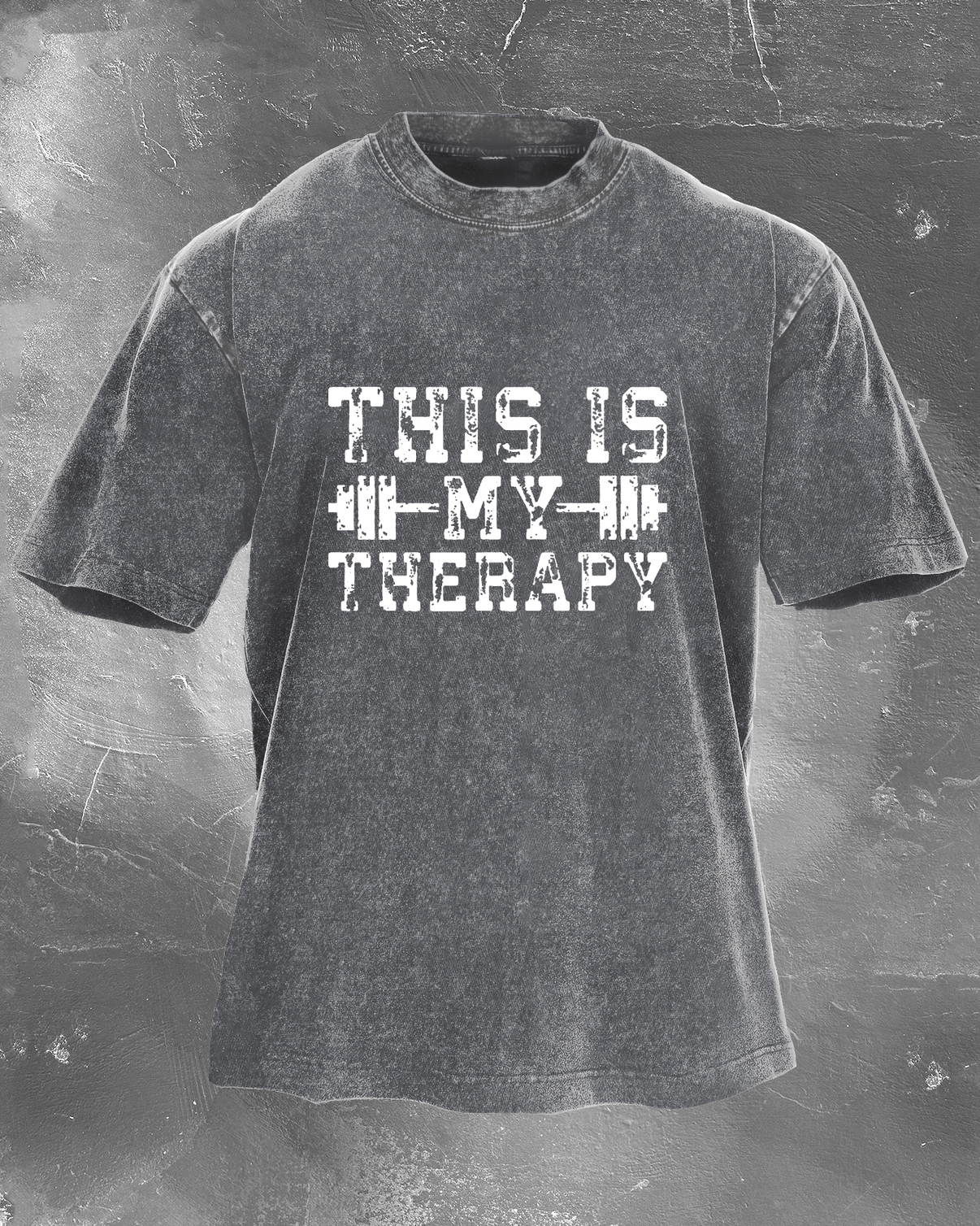 This is my therapy men's washed T-shirt - Gymfit