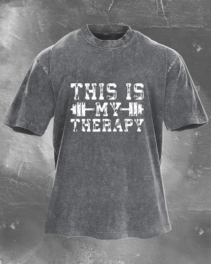 This is my therapy men's washed T-shirt - Gymfit