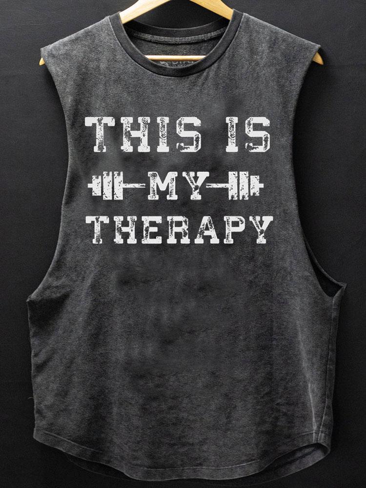 This is my therapy top with a scoop bottom made of cotton - Gymfit