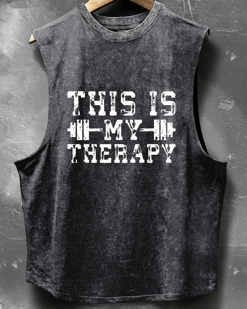 THIS IS MY THERAPY SLEEVELESS TOP - Gymfit