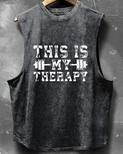 THIS IS MY THERAPY SLEEVELESS TOP - Gymfit