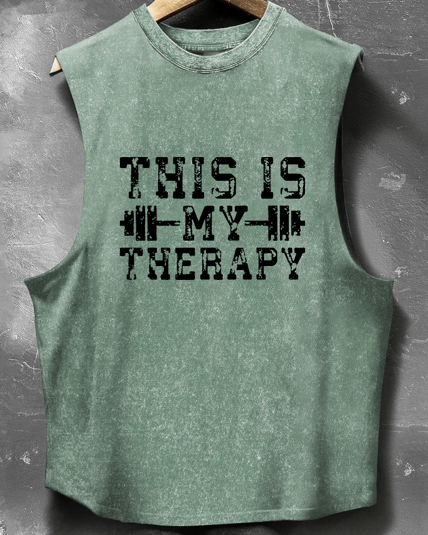 THIS IS MY THERAPY SLEEVELESS TOP - Gymfit