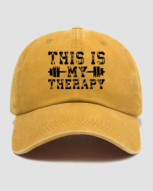 This Is My Therapy Washed Cap - Gymfit