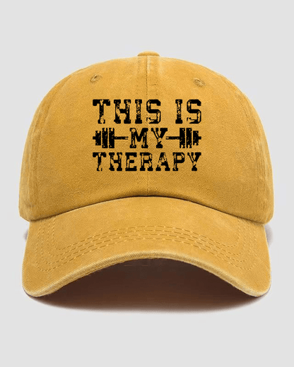 This Is My Therapy Washed Cap - Gymfit