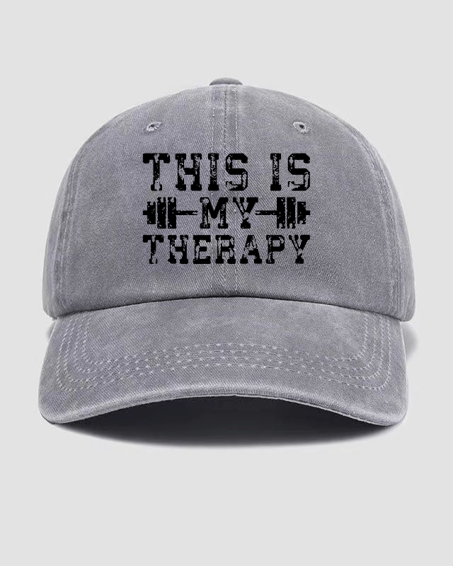 This Is My Therapy Washed Cap - Gymfit