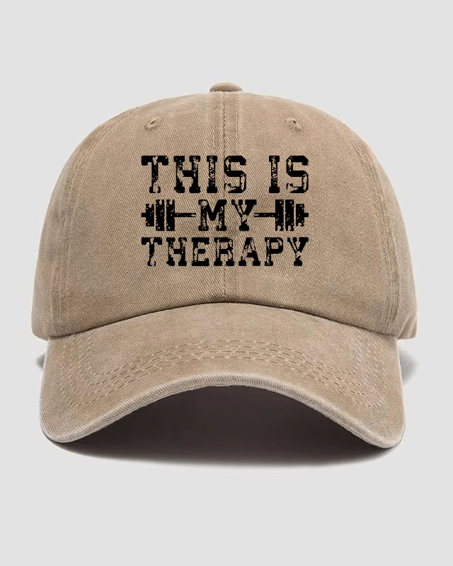This Is My Therapy Washed Cap - Gymfit