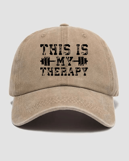 This Is My Therapy Washed Cap - Gymfit