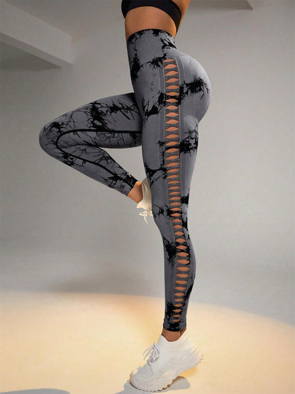 Tie-dye Raw Seamless Leggings