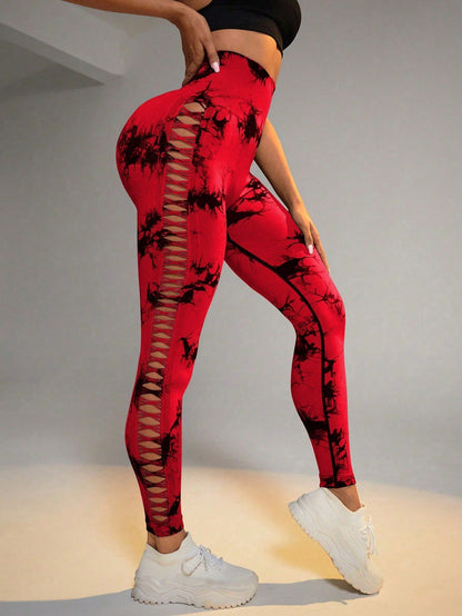 Tie-dye Raw Seamless Leggings