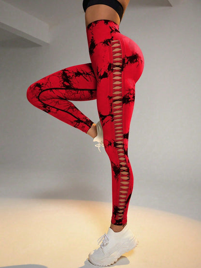 Tie-dye Raw Seamless Leggings