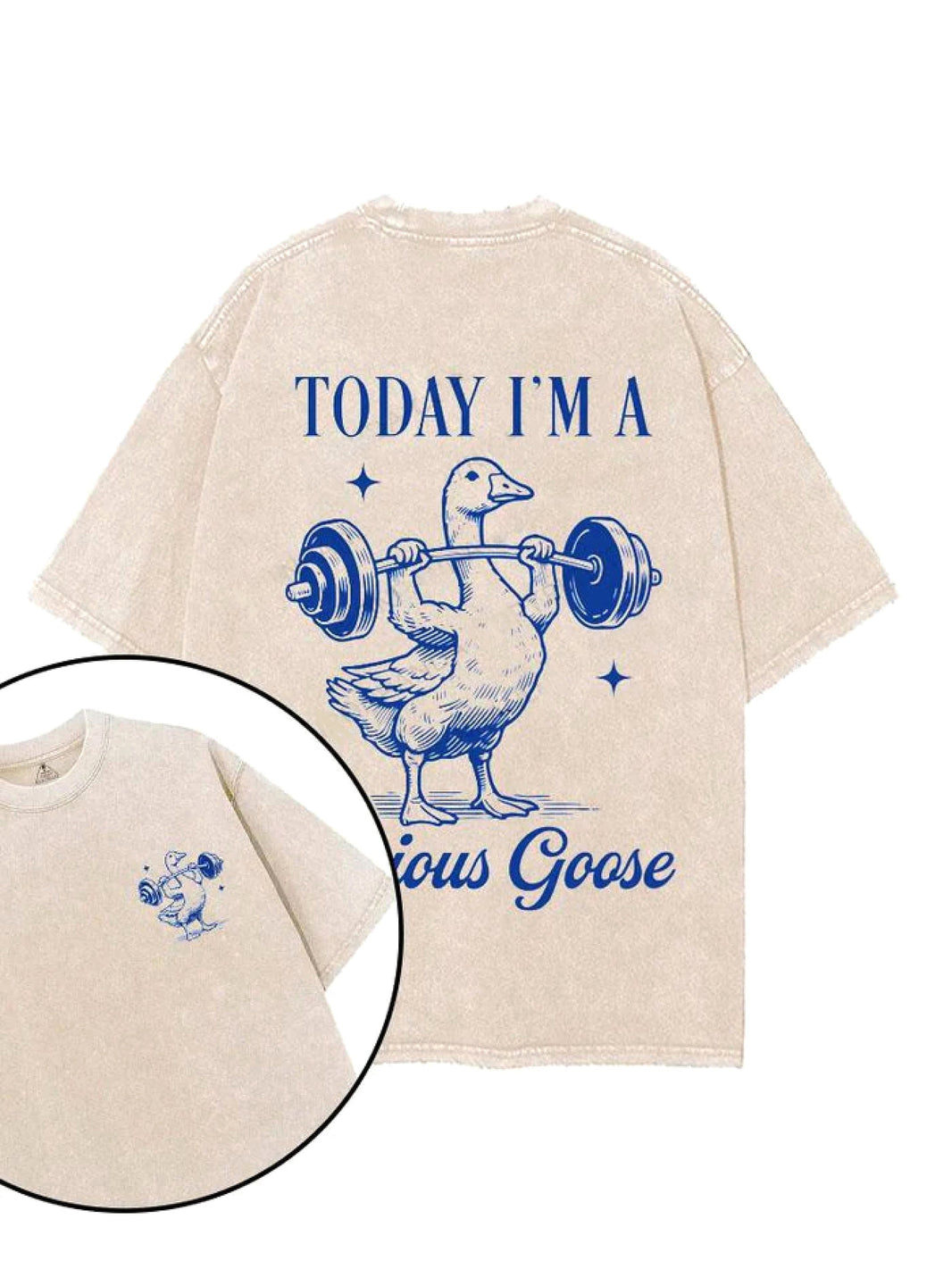 TODAY I AM A SERIOUS GOOSE T-SHIRT - Gymfit