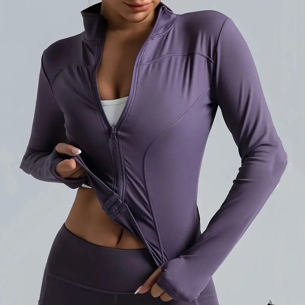Zip-up training jacket for women - Gymfit
