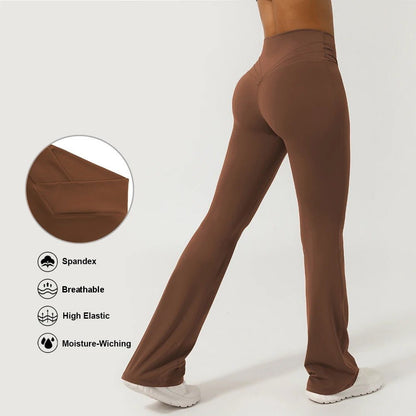 V - Cross front flare leggings - Gymfit