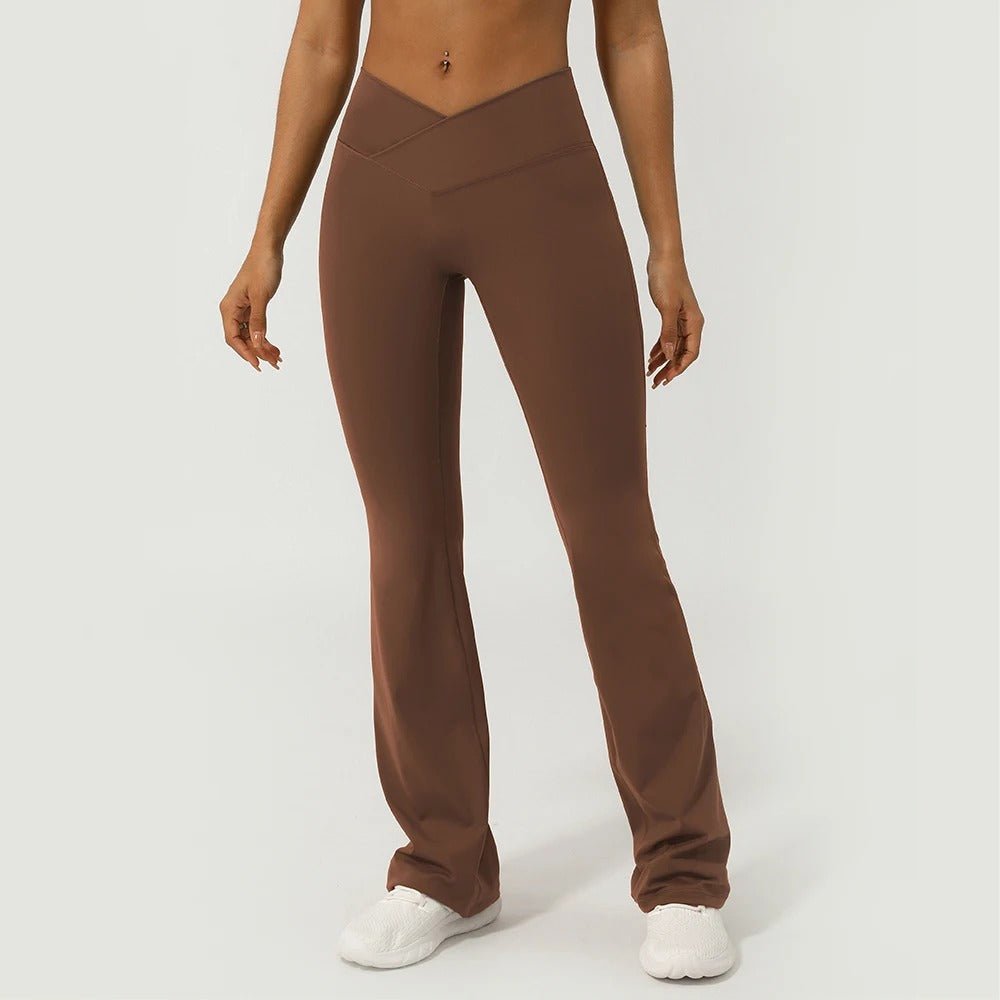 V - Cross front flare leggings - Gymfit