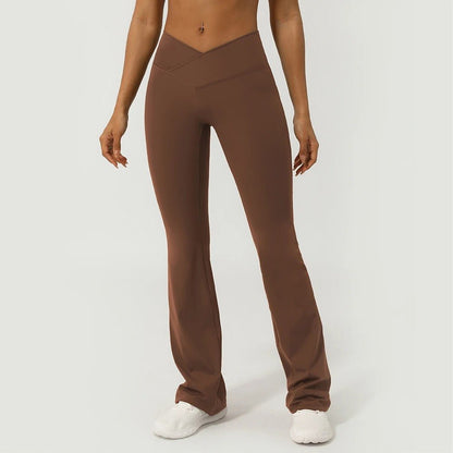V - Cross front flare leggings - Gymfit