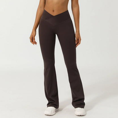 V - Cross front flare leggings - Gymfit