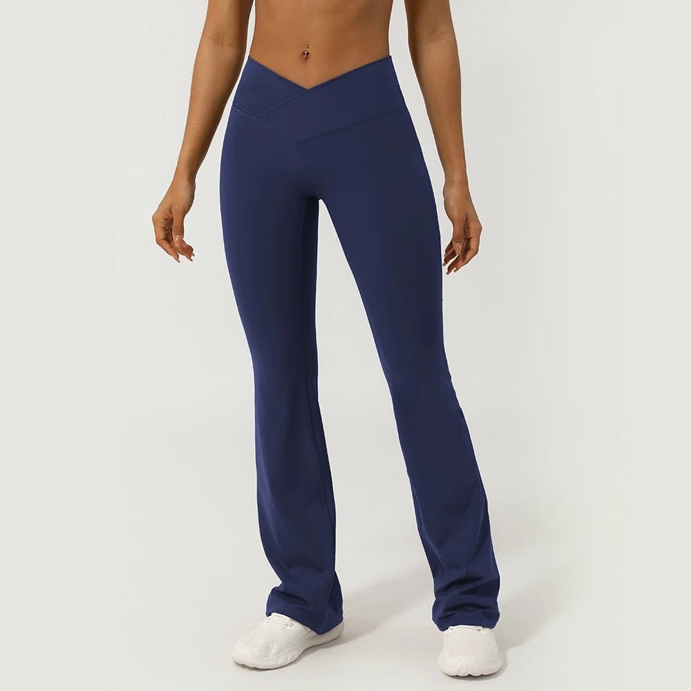 V - Cross front flare leggings - Gymfit
