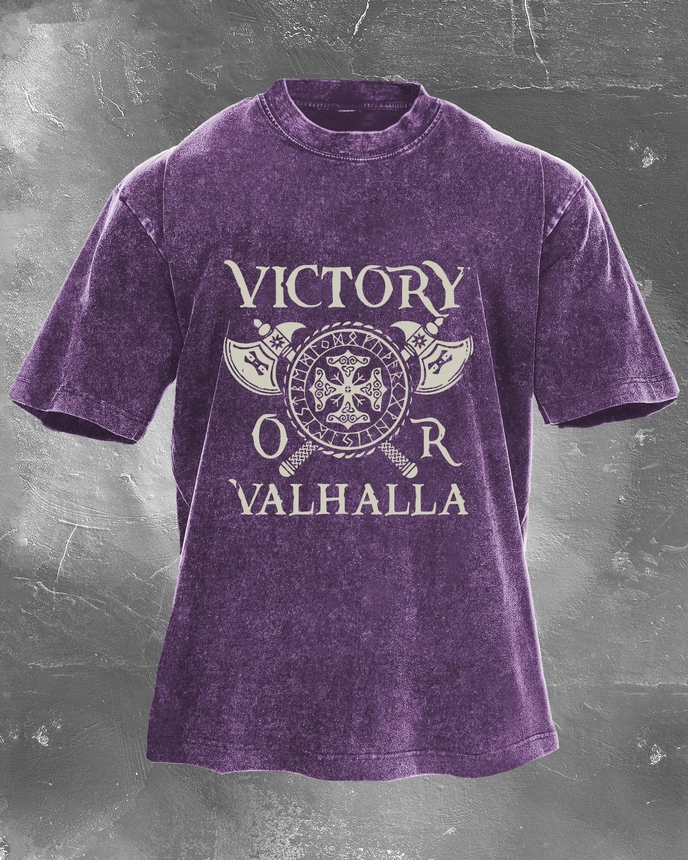 VICTORY OR VALHALLA CUT T-SHIRT - Gymfit