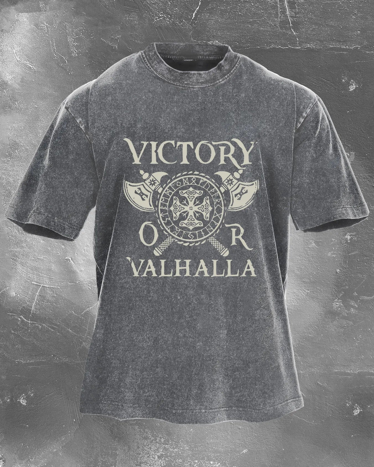 VICTORY OR VALHALLA CUT T-SHIRT - Gymfit