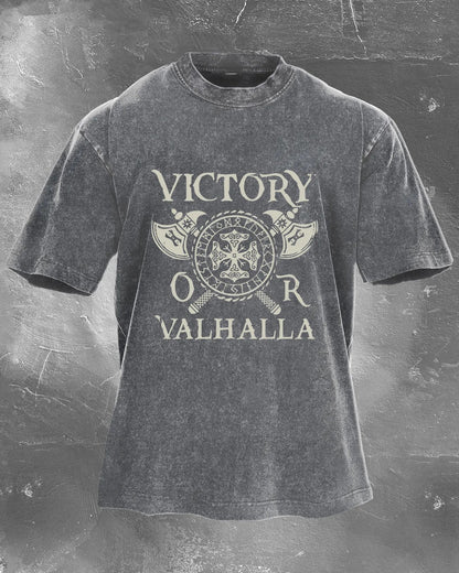 VICTORY OR VALHALLA CUT T-SHIRT - Gymfit