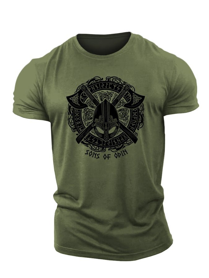Viking Odin Axe T-Shirt - Gymfit