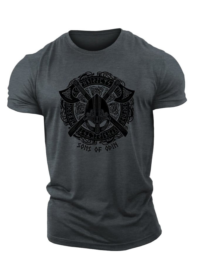 Viking Odin Axe T-Shirt - Gymfit