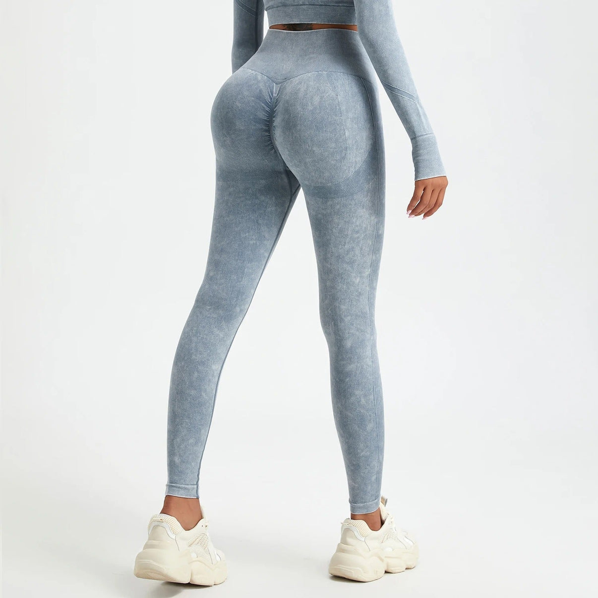 Washed seamless push-up leggings - Gymfit