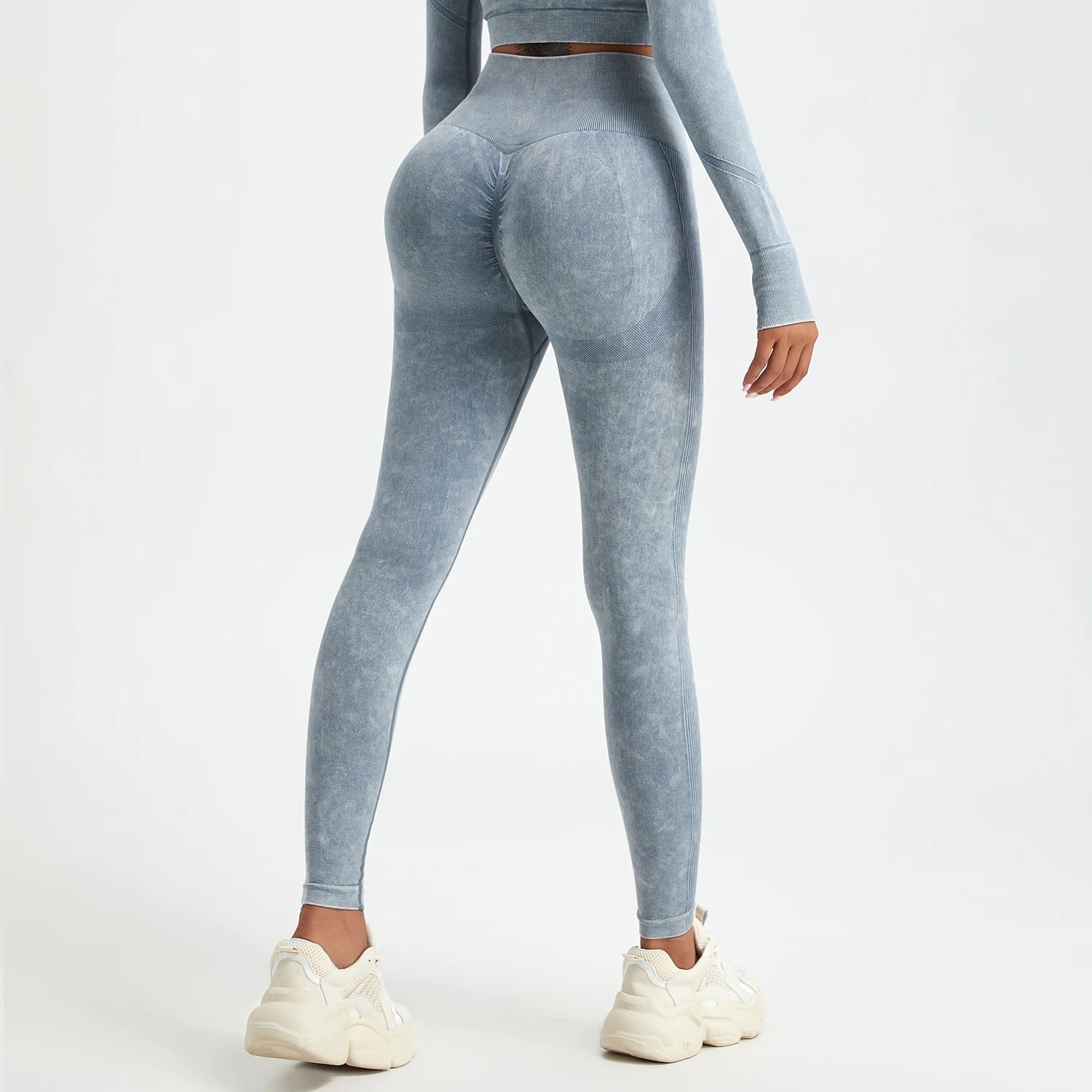 Washed seamless push-up leggings - Gymfit