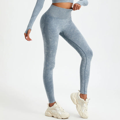 Washed seamless push-up leggings - Gymfit