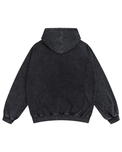 Washed zipper hoodie - Gymfit