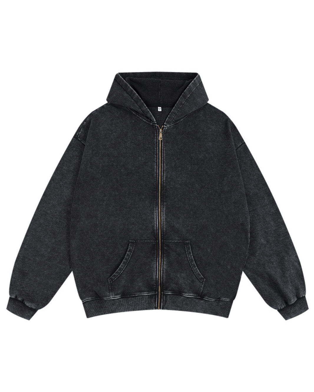 Washed zipper hoodie - Gymfit