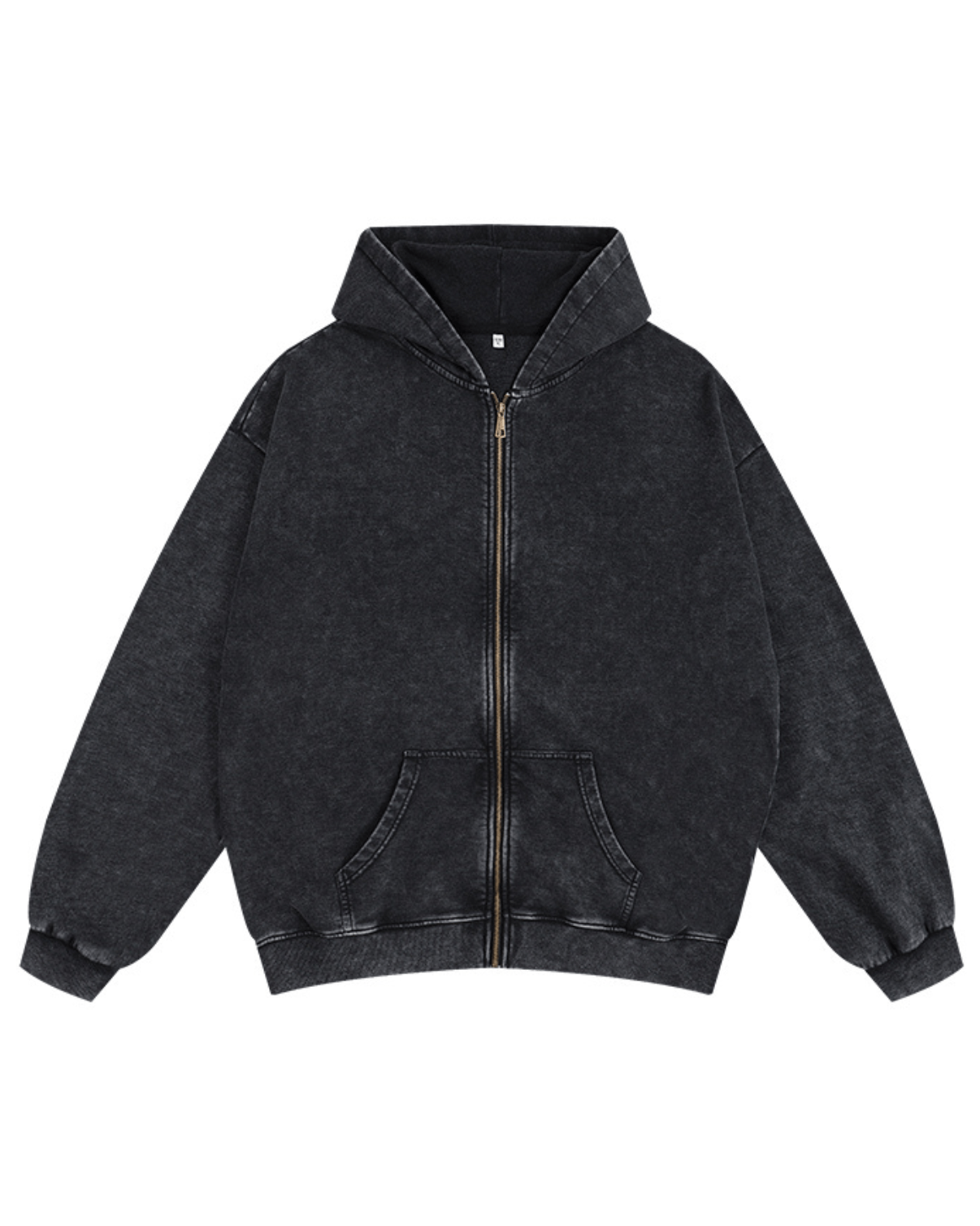 Washed zipper hoodie - Gymfit