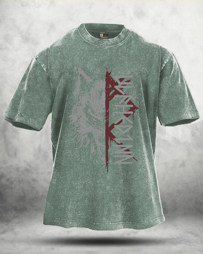WOLF RITUAL WASHED T-SHIRT
